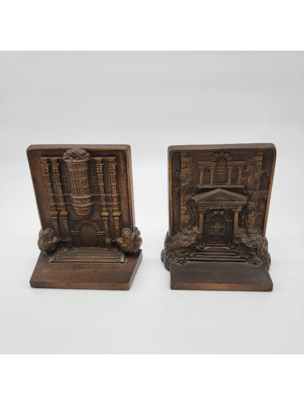 Antique Bradley & Hubbard Mt. Pleasant and Bramshill Bronze Bookends